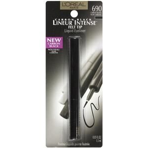 L'Oreal Lineur Intense, Felt Tip Liquid Eyeliner, 690 Carbon Black